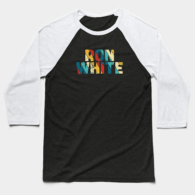 Retro Color - Ron White Baseball T-Shirt by Arestration